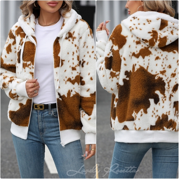 Warm Fuzzy Zip-Up Hooded Jacket - Picture 7 of 7